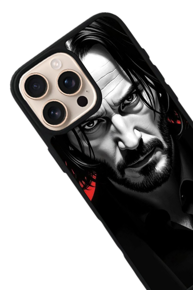 iPhone 15 Pro Uyumlu JohnWick Tasarımlı Glossy Premium Kılıf