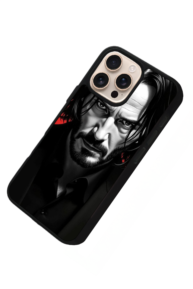 iPhone 15 Pro Uyumlu JohnWick Tasarımlı Glossy Premium Kılıf
