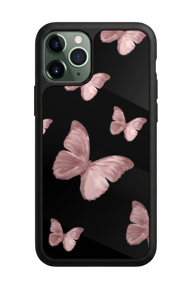 iPhone 11 Pro Max Uyumlu Kelebek Tasarımlı Glossy Premium Kılıf