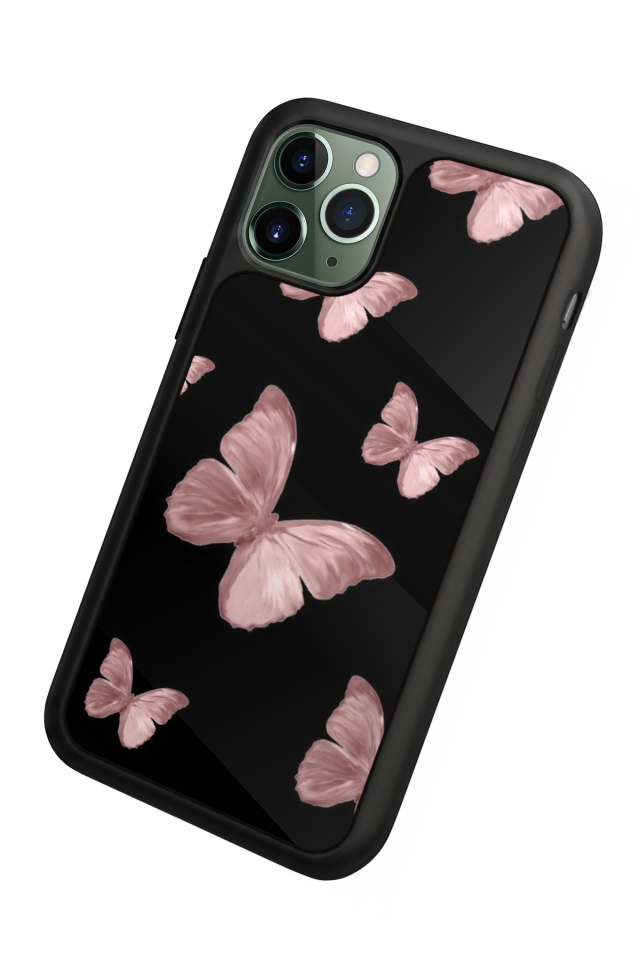 iPhone 11 Pro Max Uyumlu Kelebek Tasarımlı Glossy Premium Kılıf