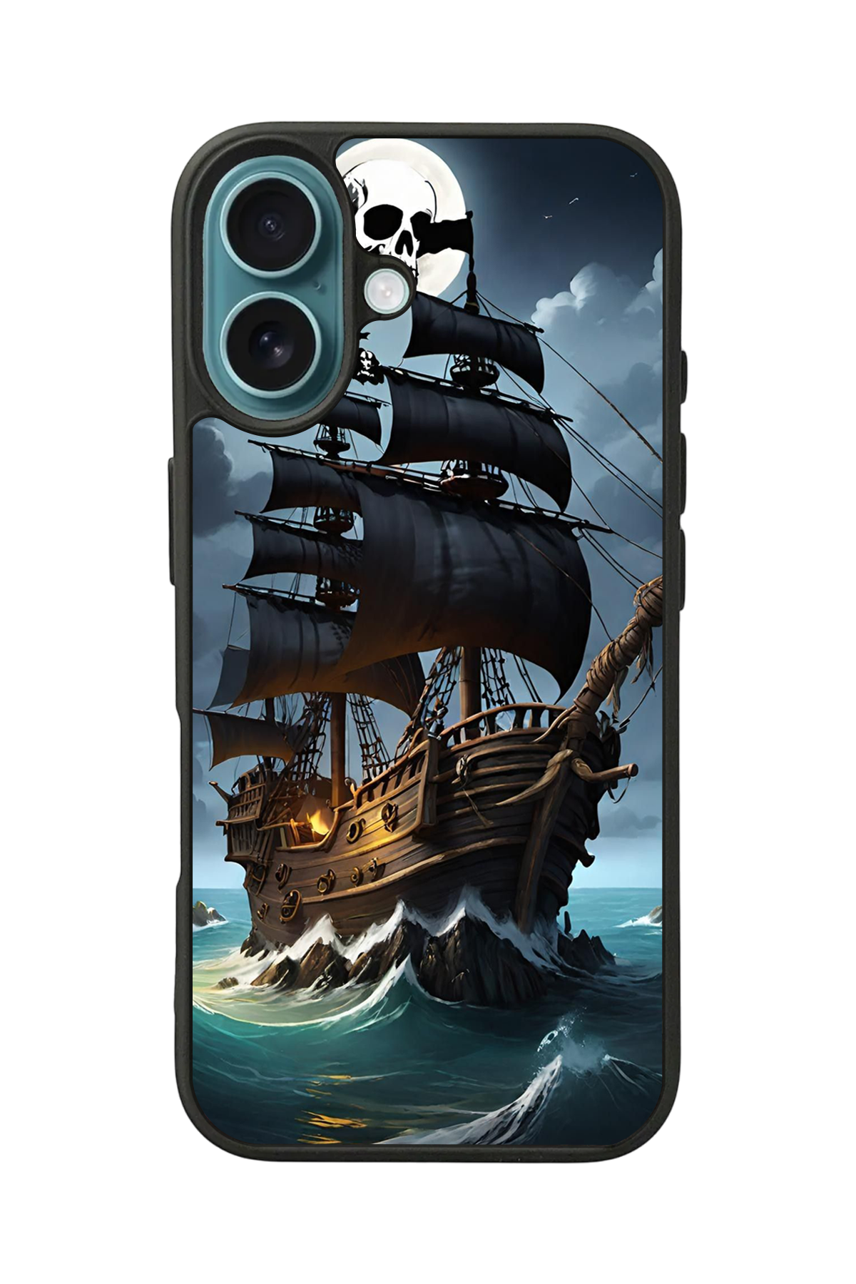 iPhone 16 Uyumlu Korsan Tasarımlı Glossy Premium Kılıf