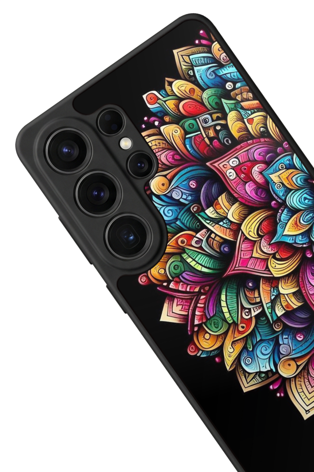 Samsung Galaxy S26 Ultra Uyumlu Mandala Tasarımlı Glossy Premium Kılıf