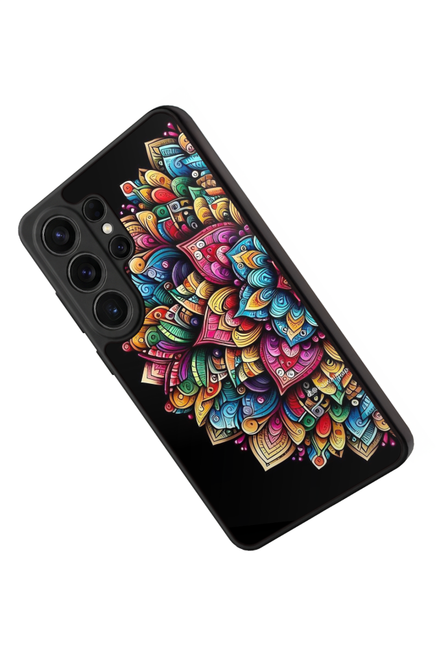 Samsung Galaxy S26 Ultra Uyumlu Mandala Tasarımlı Glossy Premium Kılıf