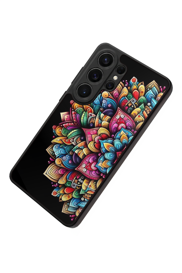 Samsung Galaxy S26 Ultra Uyumlu Mandala Tasarımlı Glossy Premium Kılıf