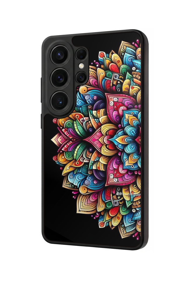 Samsung Galaxy S26 Ultra Uyumlu Mandala Tasarımlı Glossy Premium Kılıf