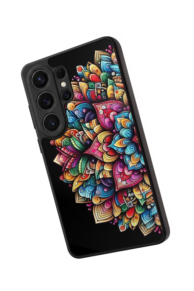 Samsung Galaxy S26 Ultra Uyumlu Mandala Tasarımlı Glossy Premium Kılıf
