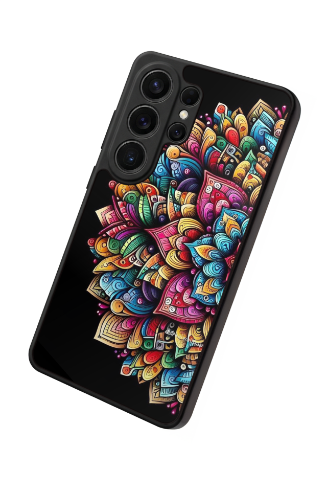 Samsung Galaxy S26 Ultra Uyumlu Mandala Tasarımlı Glossy Premium Kılıf