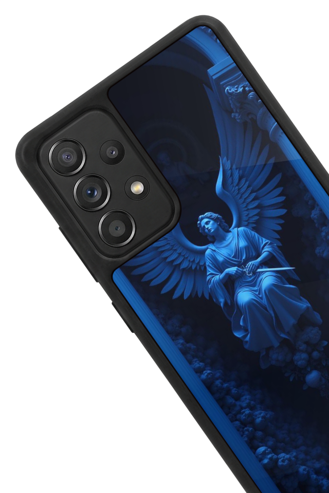 Samsung Galaxy A72 Uyumlu Melek Tasarımlı Glossy Premium Kılıf