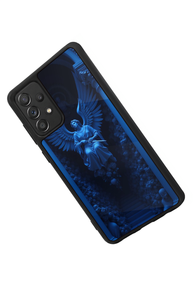 Samsung Galaxy A72 Uyumlu Melek Tasarımlı Glossy Premium Kılıf