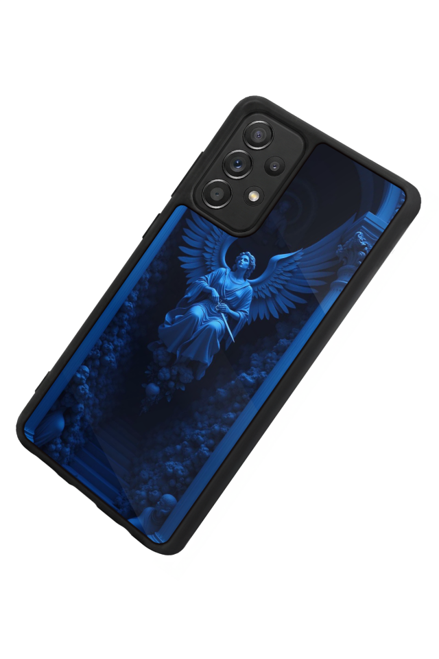 Samsung Galaxy A72 Uyumlu Melek Tasarımlı Glossy Premium Kılıf
