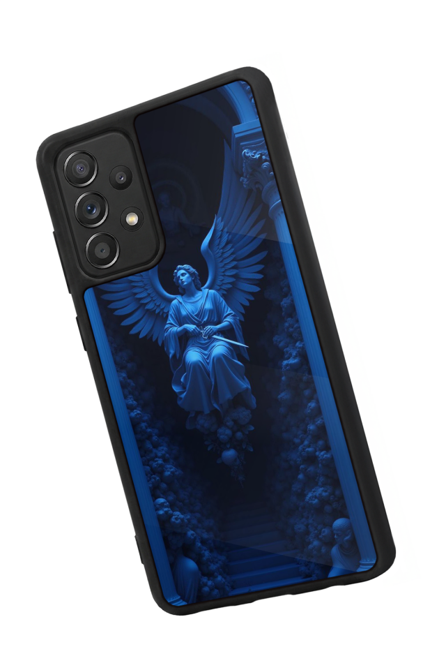 Samsung Galaxy A72 Uyumlu Melek Tasarımlı Glossy Premium Kılıf