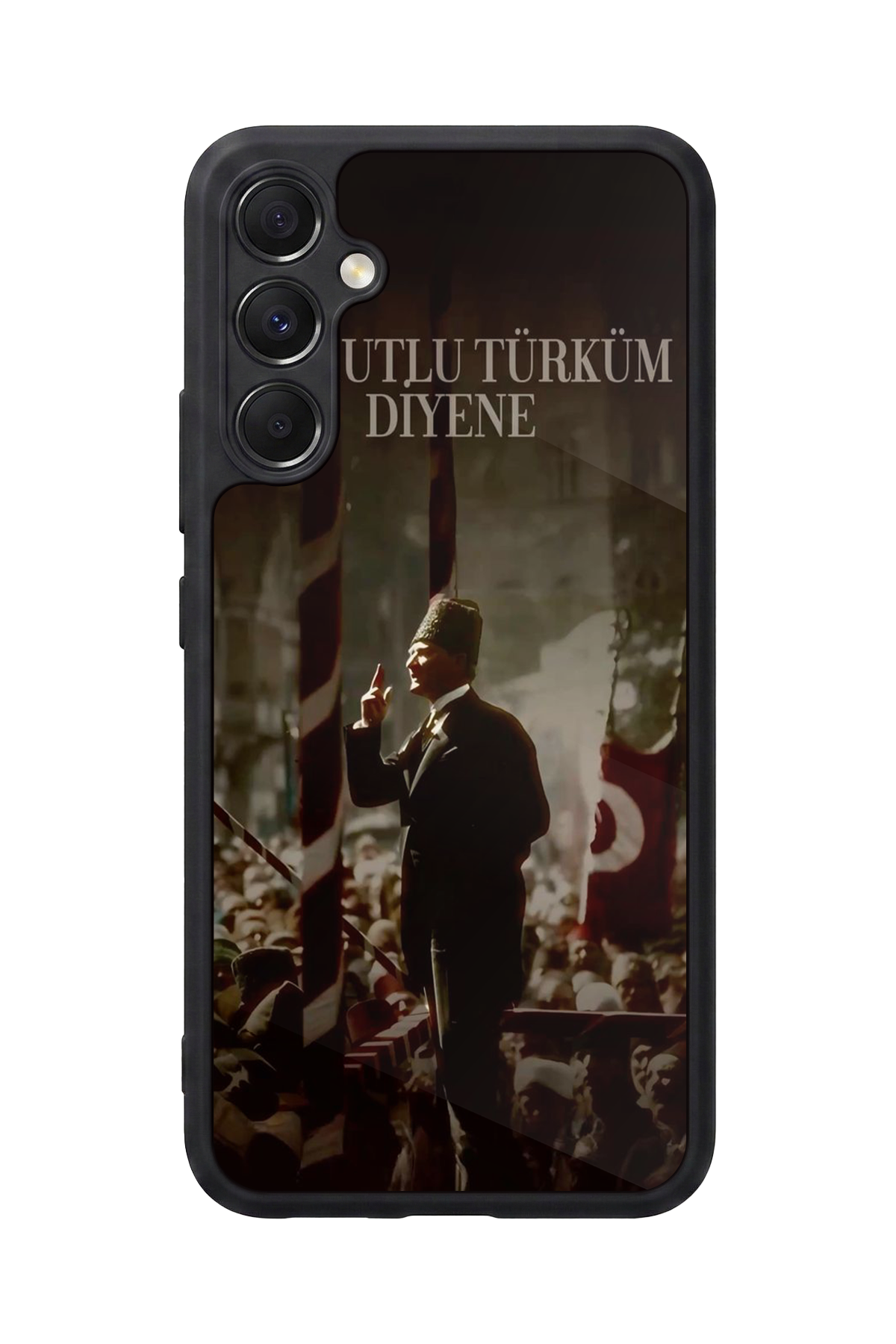 Samsung Galaxy M34 Uyumlu Mustafa Kemal Ataturk Tasarımlı Glossy Premium Kılıf