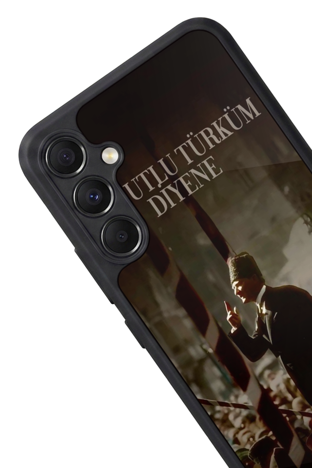 Samsung Galaxy M34 Uyumlu Mustafa Kemal Ataturk Tasarımlı Glossy Premium Kılıf