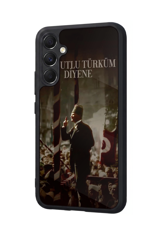 Samsung Galaxy M34 Uyumlu Mustafa Kemal Ataturk Tasarımlı Glossy Premium Kılıf