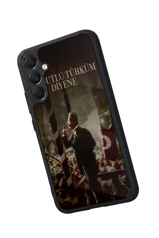 Samsung Galaxy M34 Uyumlu Mustafa Kemal Ataturk Tasarımlı Glossy Premium Kılıf