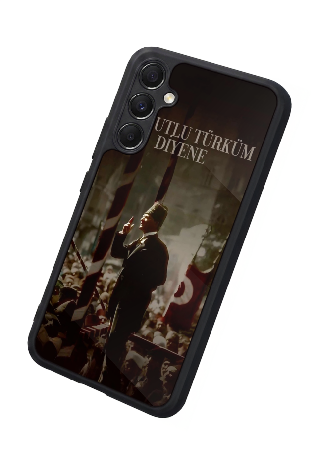 Samsung Galaxy M34 Uyumlu Mustafa Kemal Ataturk Tasarımlı Glossy Premium Kılıf