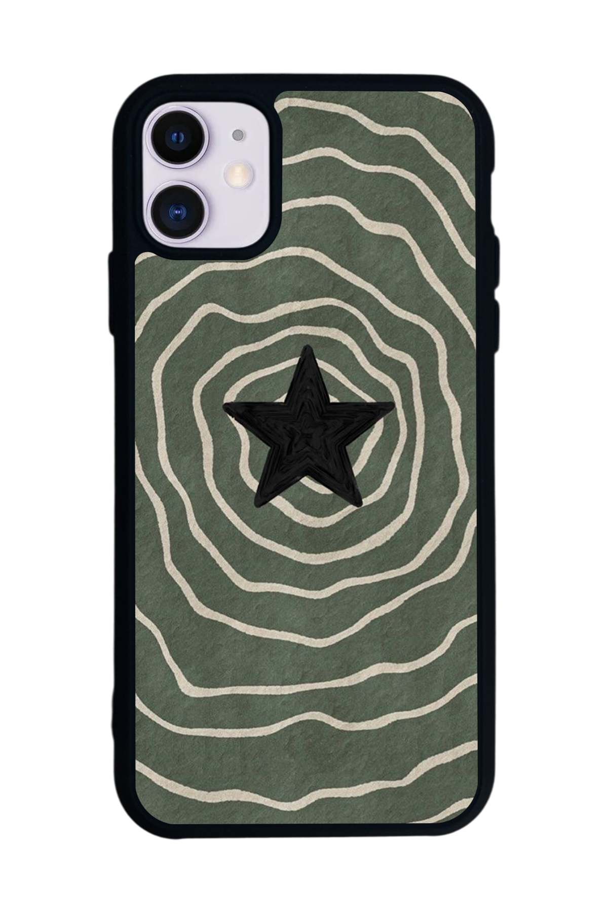 iPhone 11 Uyumlu Retro Yildizlar Tasarımlı Glossy Premium Kılıf