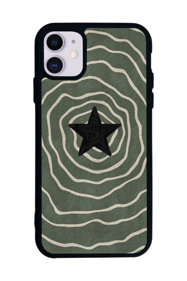 iPhone 11 Uyumlu Retro Yildizlar Tasarımlı Glossy Premium Kılıf