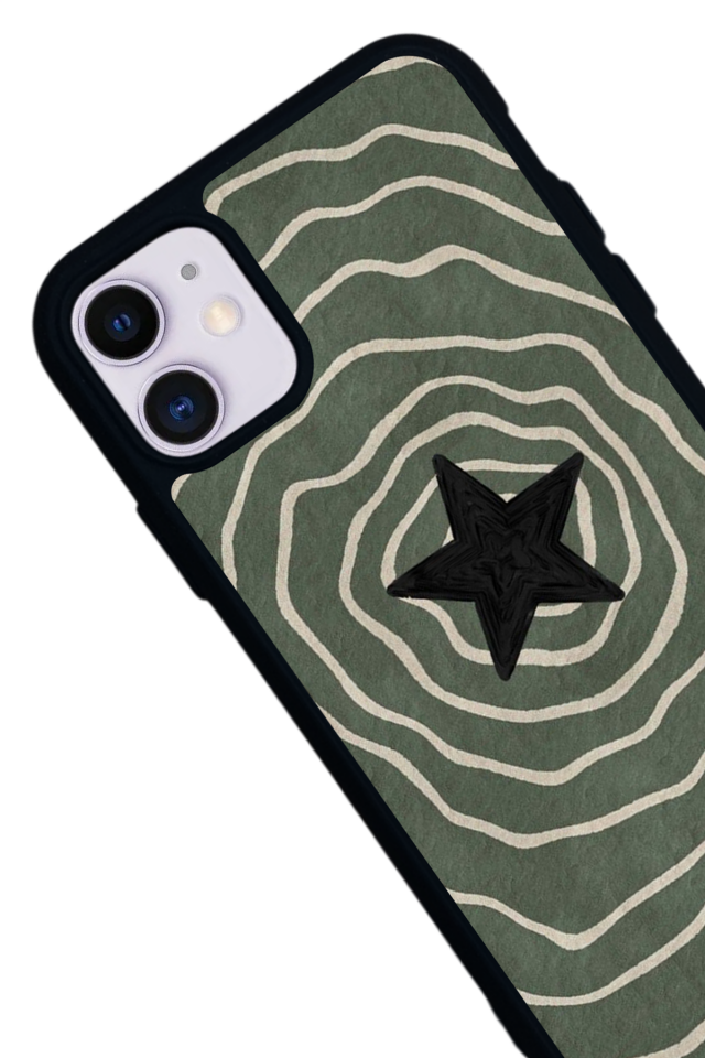 iPhone 11 Uyumlu Retro Yildizlar Tasarımlı Glossy Premium Kılıf