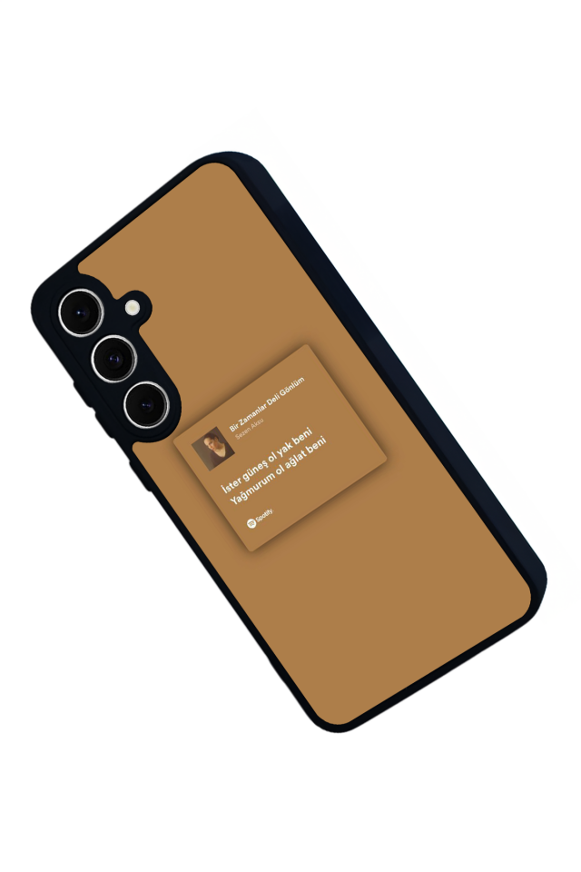 Samsung Galaxy S24 FE Uyumlu Sarki Sozleri Tasarımlı Glossy Premium Kılıf