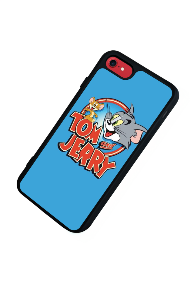 iPhone 7 Uyumlu Tom And Jerry Tasarımlı Glossy Premium Kılıf