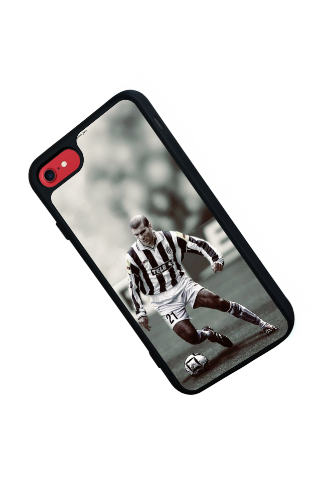 iPhone SE Uyumlu Zidane Tasarımlı Glossy Premium Kılıf