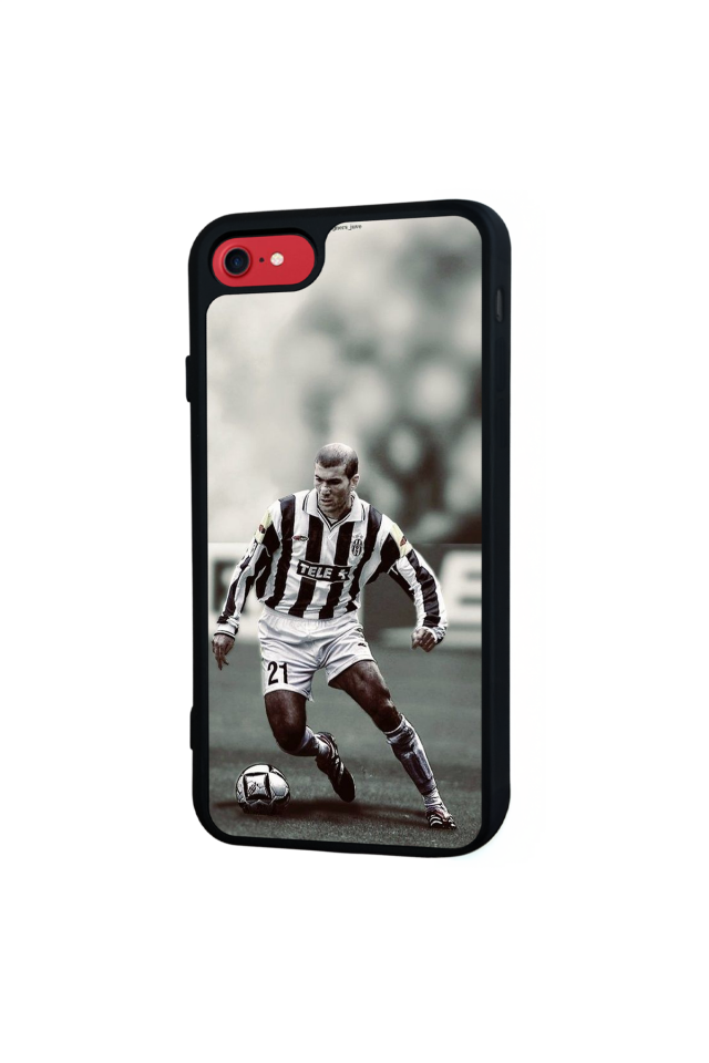 iPhone SE Uyumlu Zidane Tasarımlı Glossy Premium Kılıf