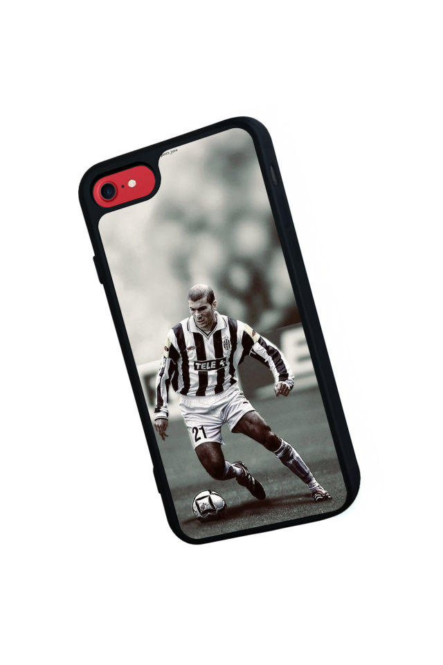 iPhone SE Uyumlu Zidane Tasarımlı Glossy Premium Kılıf