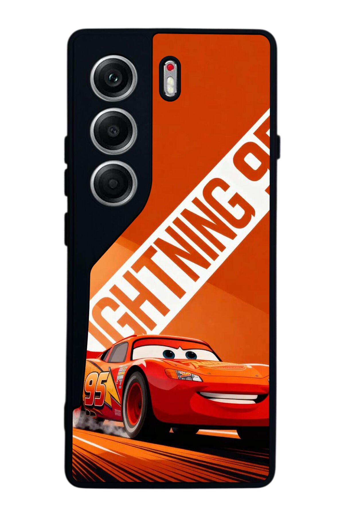 Tecno Camon 40 Uyumlu Şimsek McQueen Tasarımlı Glossy Premium Kılıf
