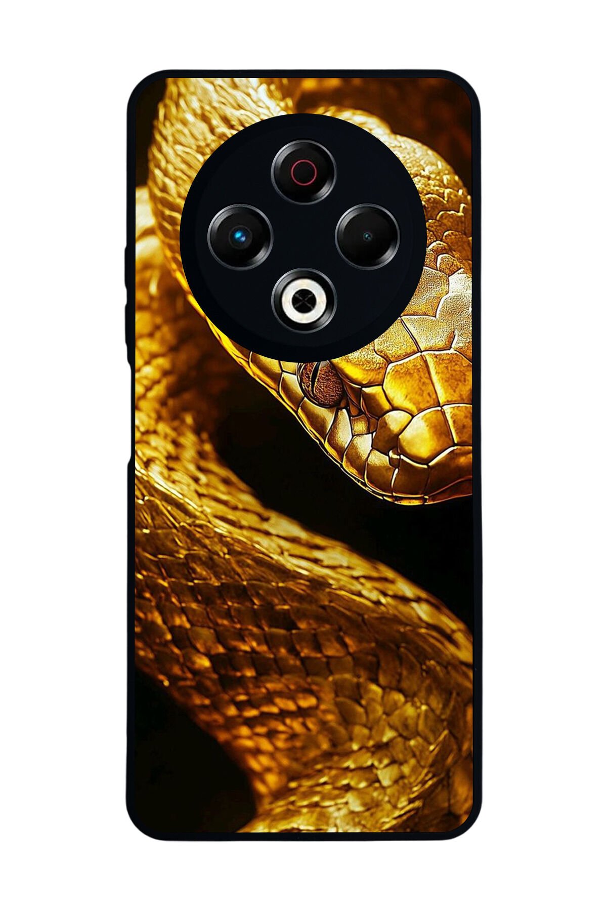 Tecno Spark 30 Uyumlu Yılan Tasarımlı Glossy Premium Kılıf