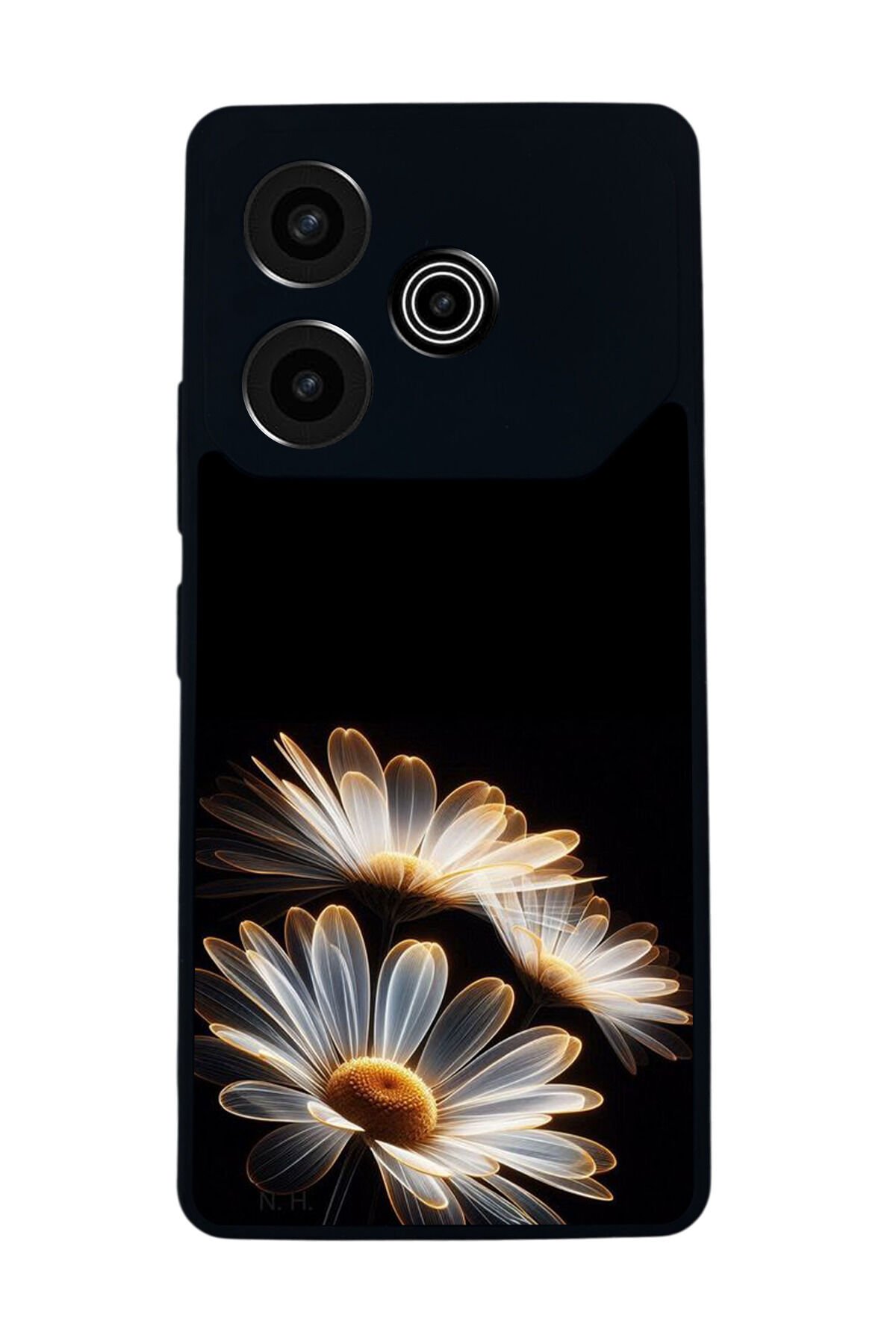 Tecno Pova 6 Uyumlu Cicek Tasarımlı Glossy Premium Kılıf