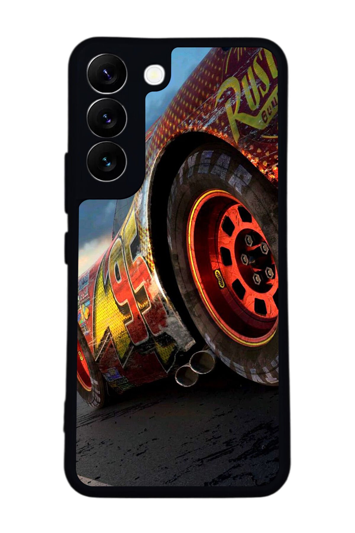 Samsung Galaxy S22 Uyumlu Şimsek McQueen Tasarımlı Glossy Premium Kılıf