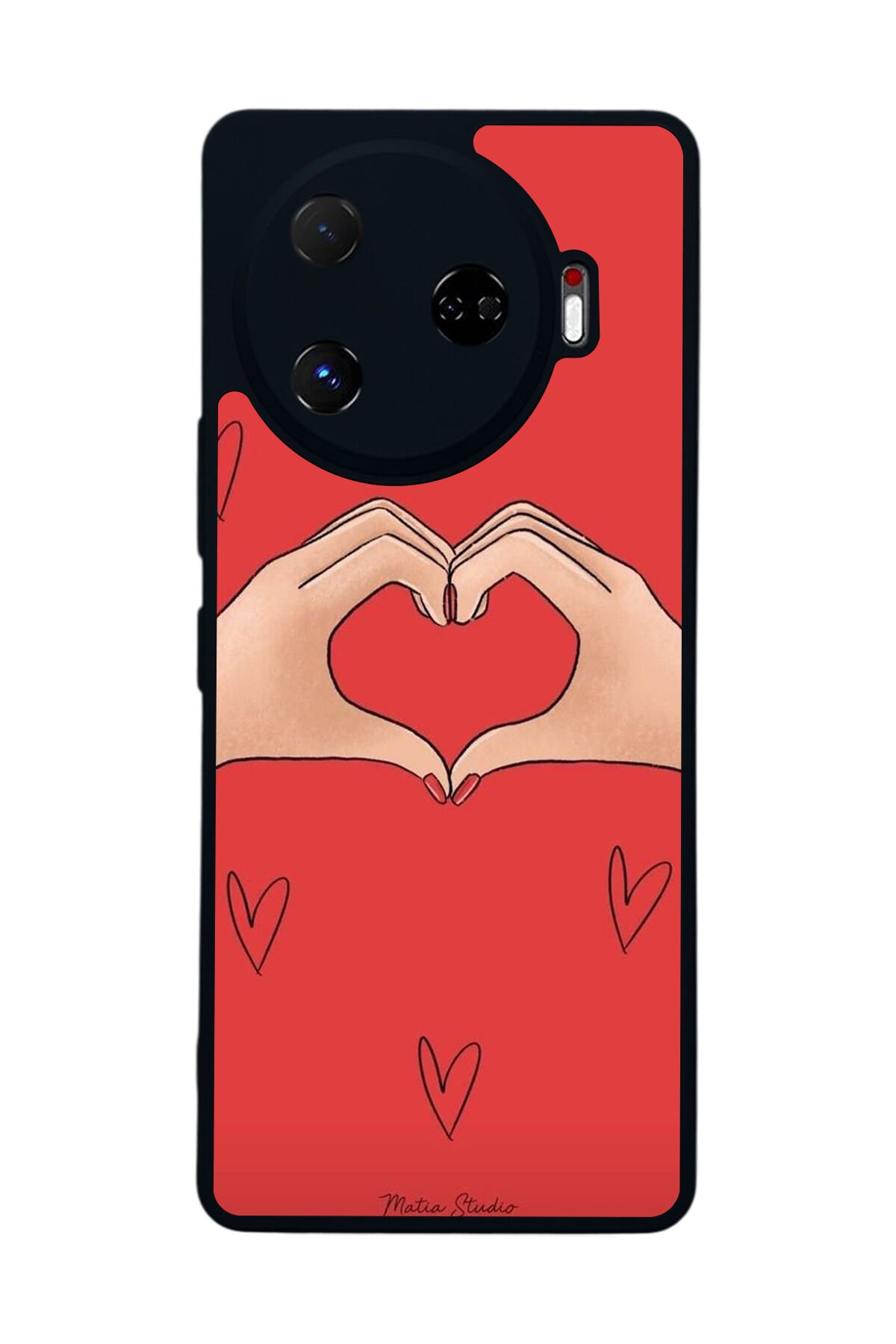 Tecno Camon 30 Pro Uyumlu Kalp Love Tasarımlı Glossy Premium Kılıf