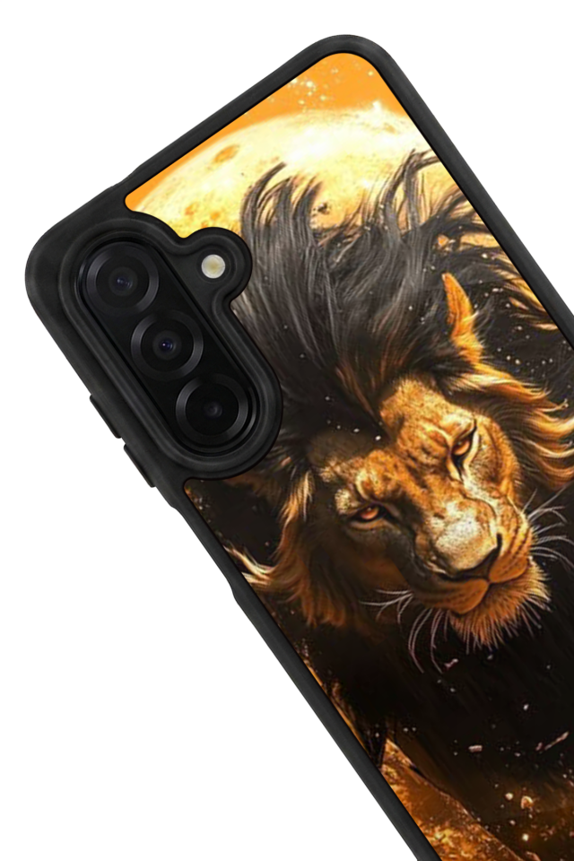 Samsung Galaxy A36 Uyumlu Aslan Tasarımlı Glossy Premium Kılıf