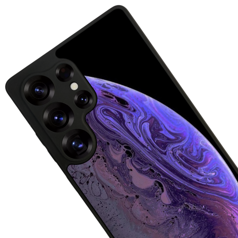 Samsung Galaxy S25 Ultra Uyumlu Ay Tasarımlı Glossy Premium Kılıf