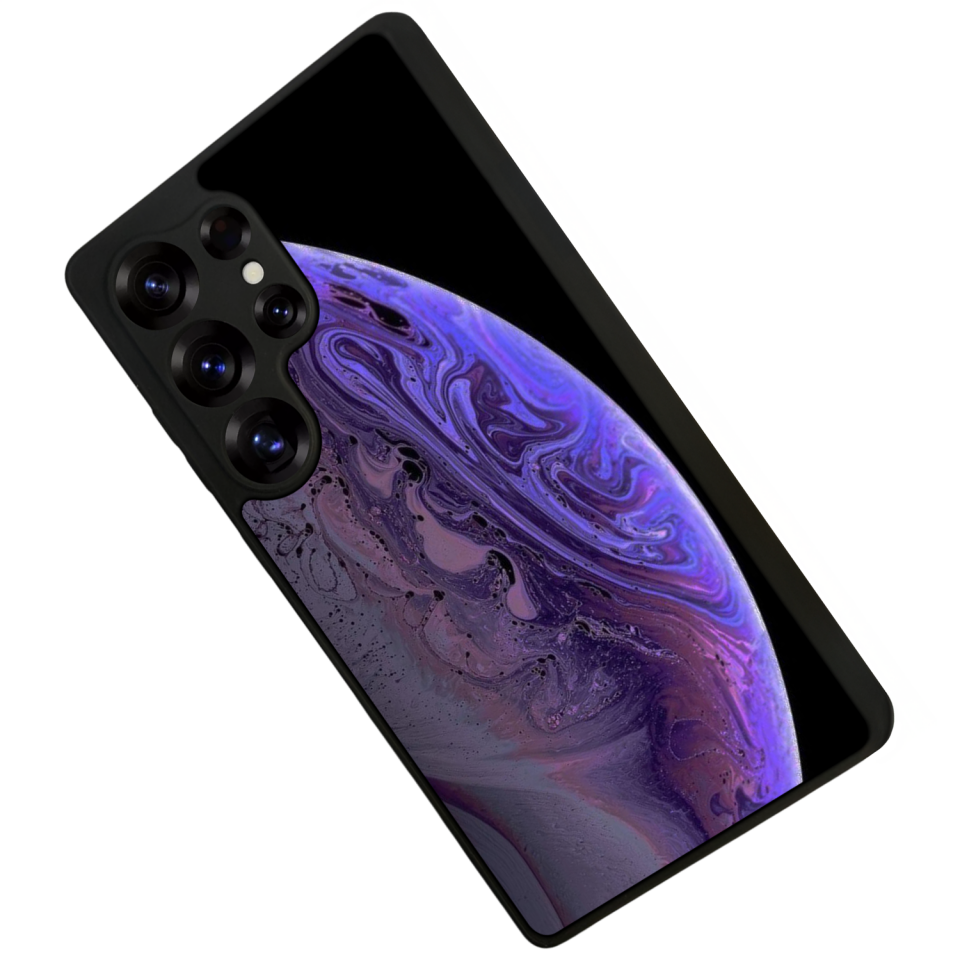 Samsung Galaxy S25 Ultra Uyumlu Ay Tasarımlı Glossy Premium Kılıf