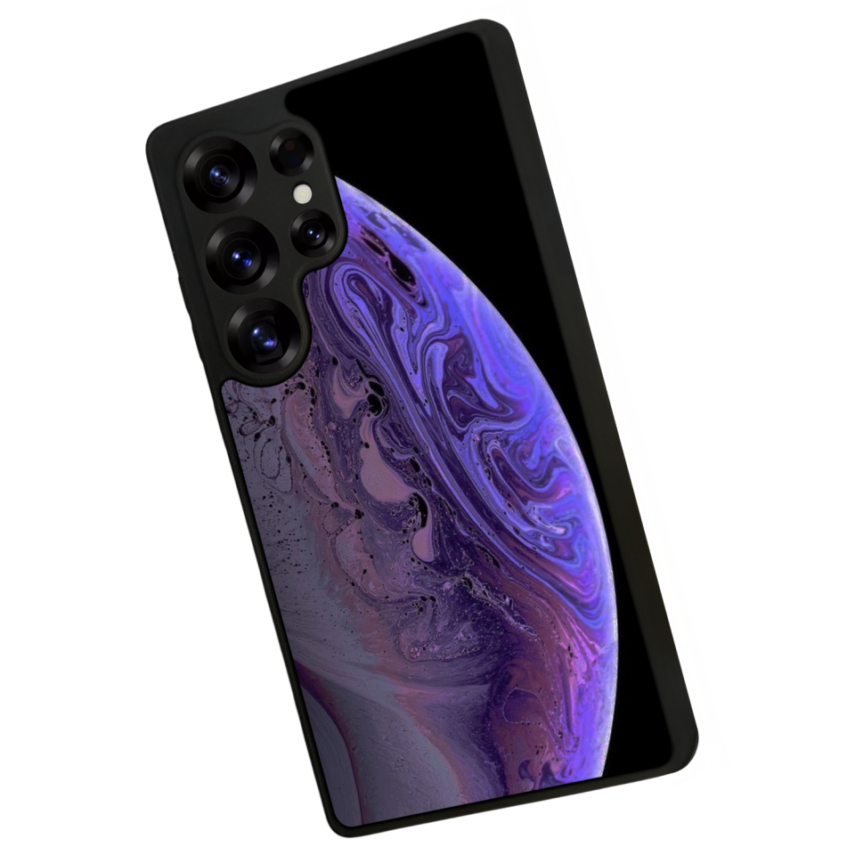 Samsung Galaxy S25 Ultra Uyumlu Ay Tasarımlı Glossy Premium Kılıf