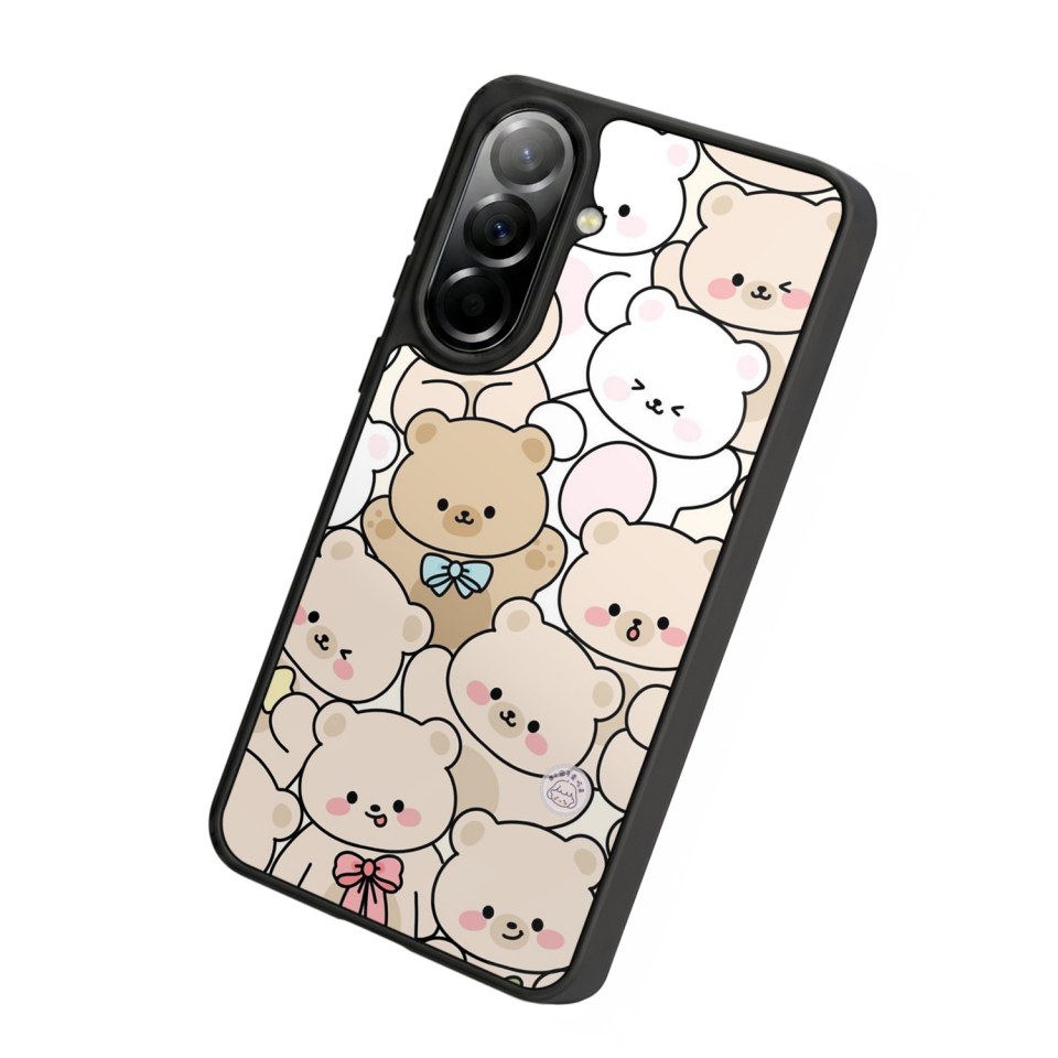 Samsung Galaxy A57 Uyumlu Ayı Tasarımlı Glossy Premium Kılıf