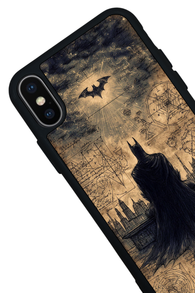 iPhone X/ XS Uyumlu Batman Tasarımlı Glossy Premium Kılıf