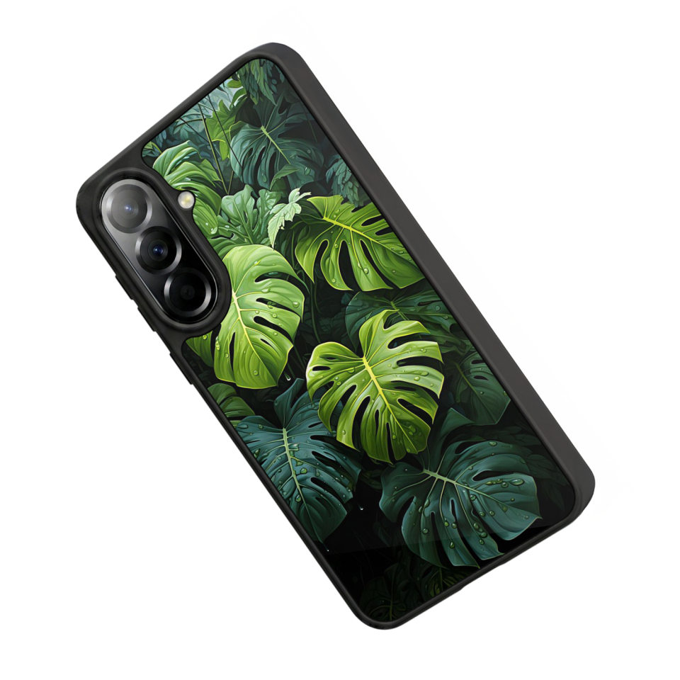Samsung Galaxy A37 Uyumlu Botanik Tasarımlı Glossy Premium Kılıf