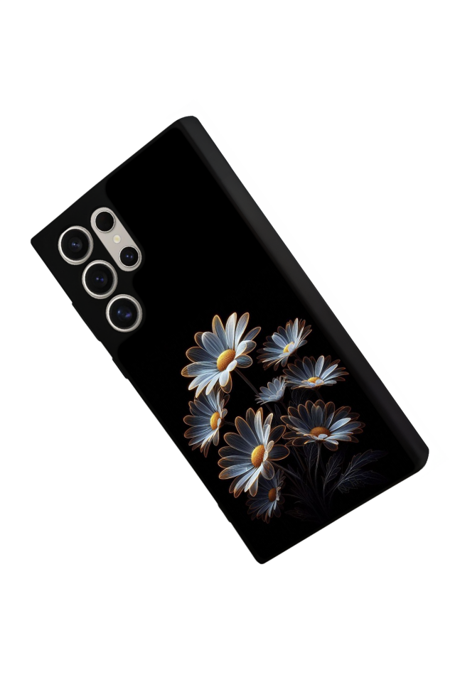 Samsung Galaxy S23 Ultra Uyumlu Cicek Tasarımlı Glossy Premium Kılıf