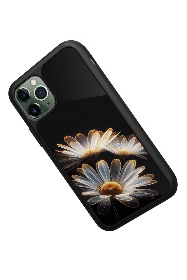 iPhone 11 Pro Uyumlu Cicek Tasarımlı Glossy Premium Kılıf