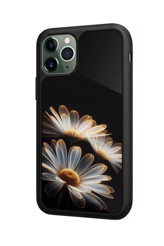 iPhone 11 Pro Uyumlu Cicek Tasarımlı Glossy Premium Kılıf
