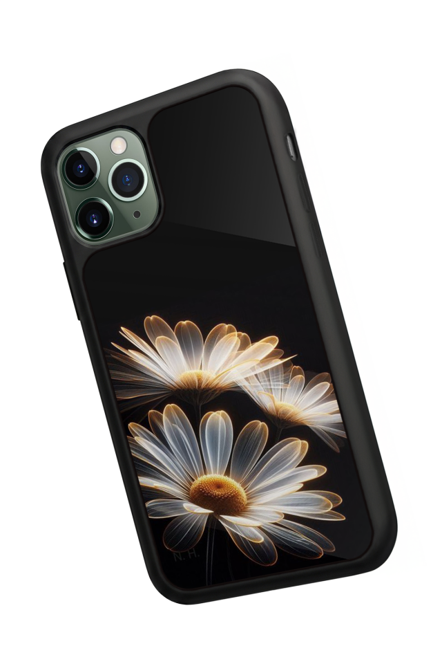 iPhone 11 Pro Uyumlu Cicek Tasarımlı Glossy Premium Kılıf
