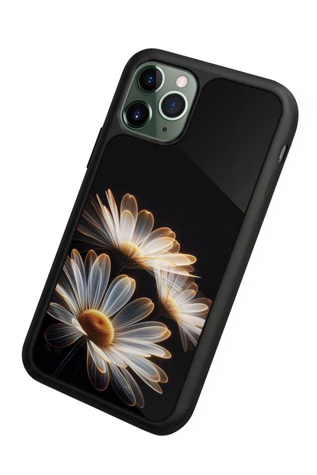 iPhone 11 Pro Uyumlu Cicek Tasarımlı Glossy Premium Kılıf