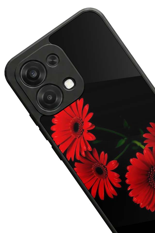 Oppo A6 Pro Uyumlu Cicek Tasarımlı Glossy Premium Kılıf