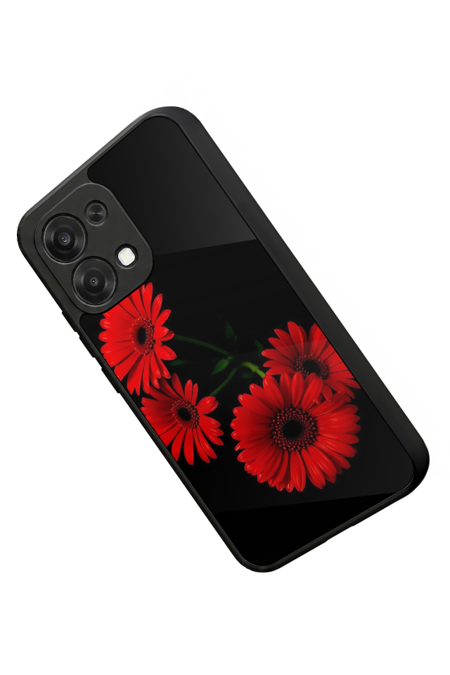 Oppo A6 Pro Uyumlu Cicek Tasarımlı Glossy Premium Kılıf