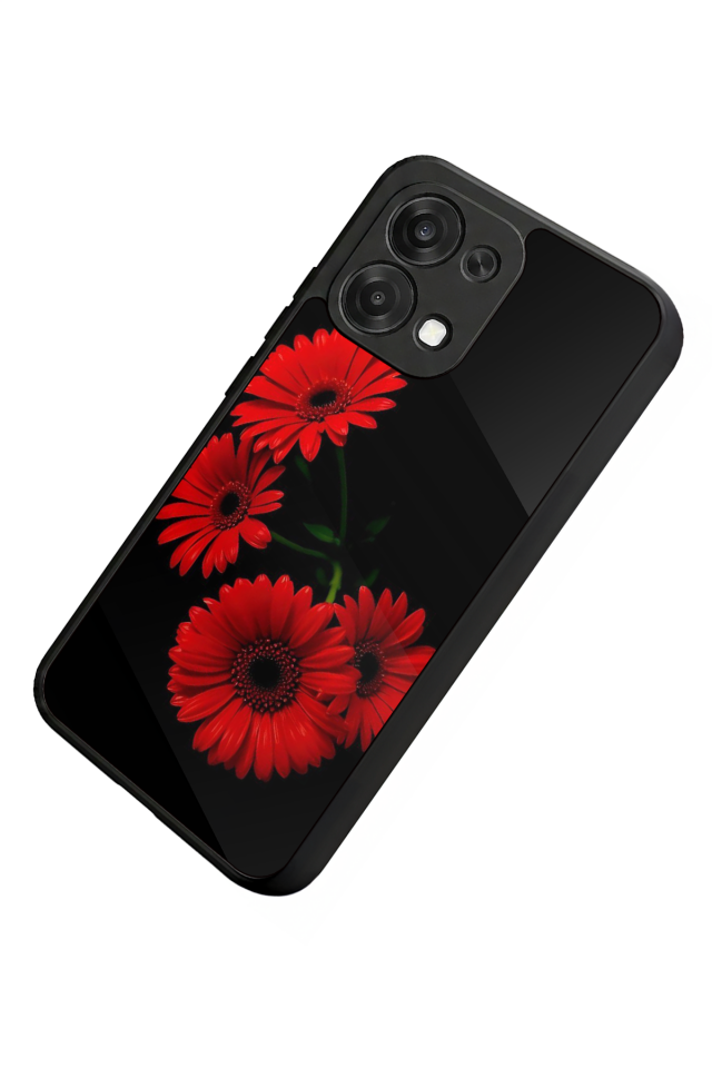 Oppo A6 Pro Uyumlu Cicek Tasarımlı Glossy Premium Kılıf