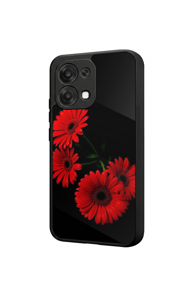 Oppo A6 Pro Uyumlu Cicek Tasarımlı Glossy Premium Kılıf