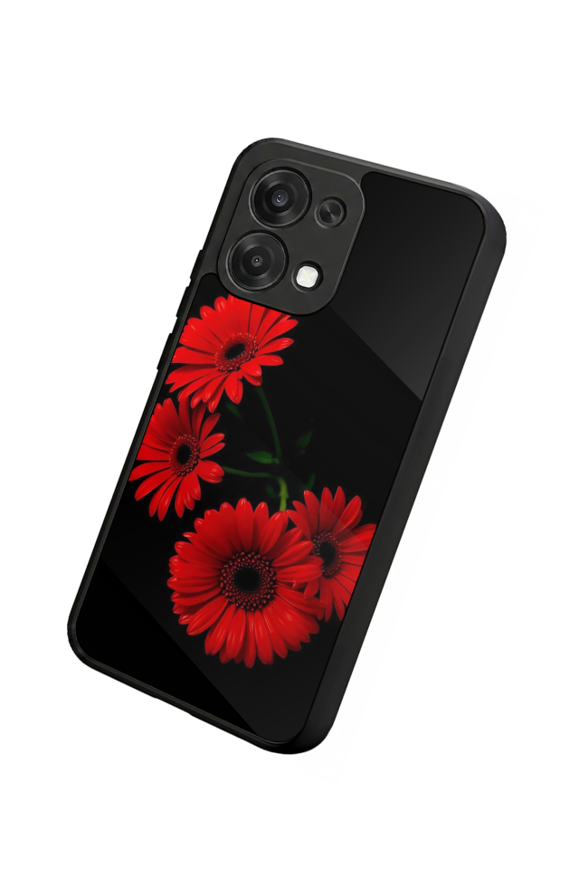 Oppo A6 Pro Uyumlu Cicek Tasarımlı Glossy Premium Kılıf